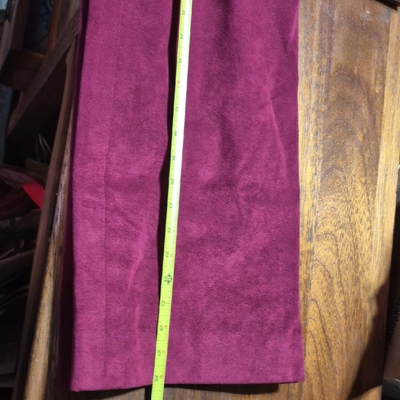 Vintage Women's Burgundy Jacket & Skirt Set - Picture 4 of 16